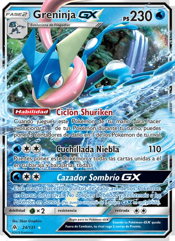 Greninja GX · Luz Prohibida 24/131