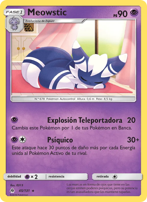 Meowstic · Luz Prohibida 45/131