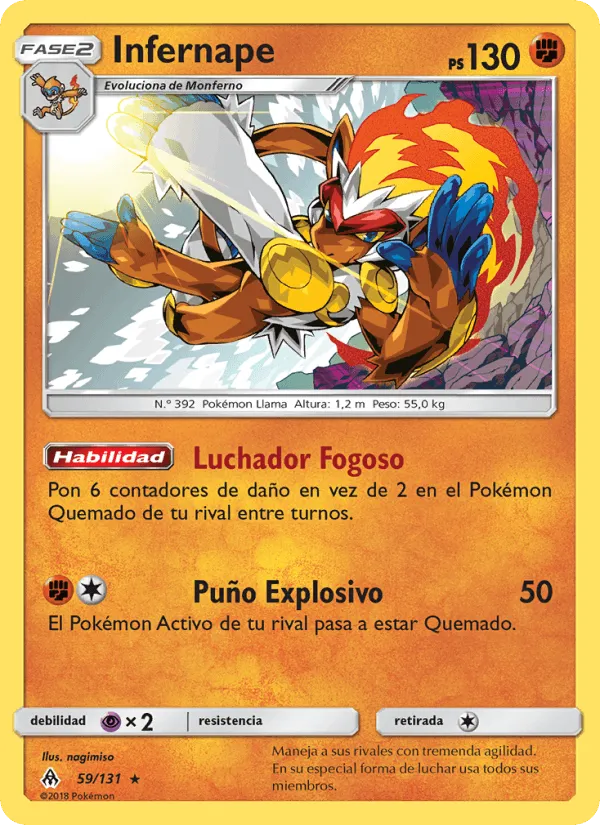 Infernape · Luz Prohibida 59/131