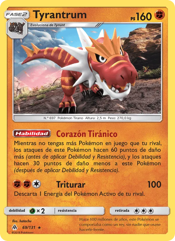 Tyrantrum · Luz Prohibida 69/131
