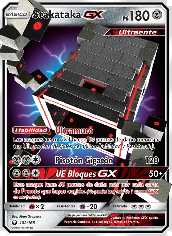 Stakataka GX · Tormenta Celestial 102/168