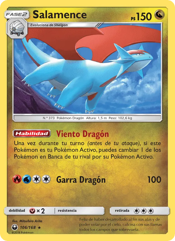 Salamence · Tormenta Celestial 106/168