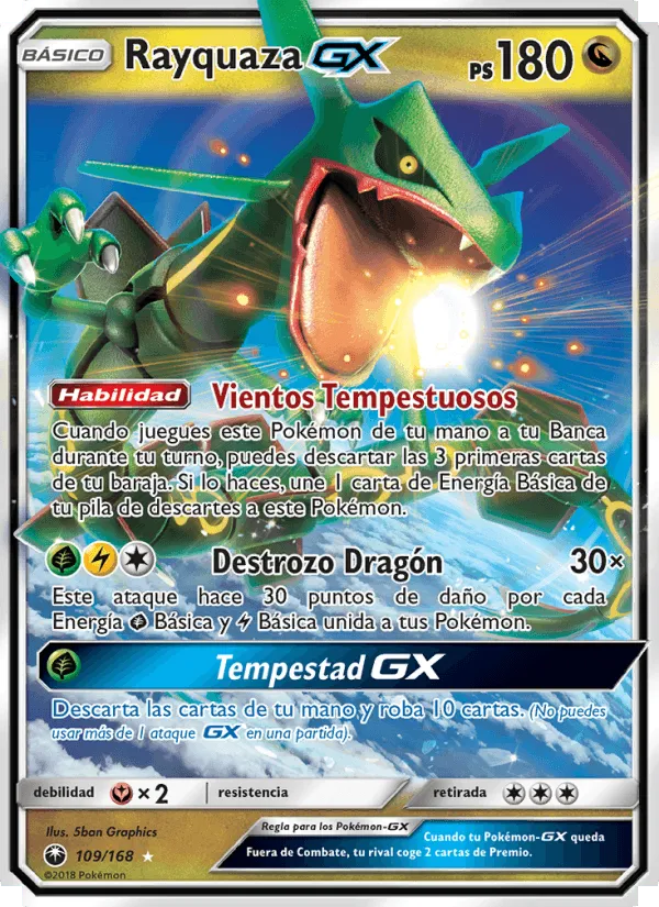 Rayquaza GX · Tormenta Celestial 109/168