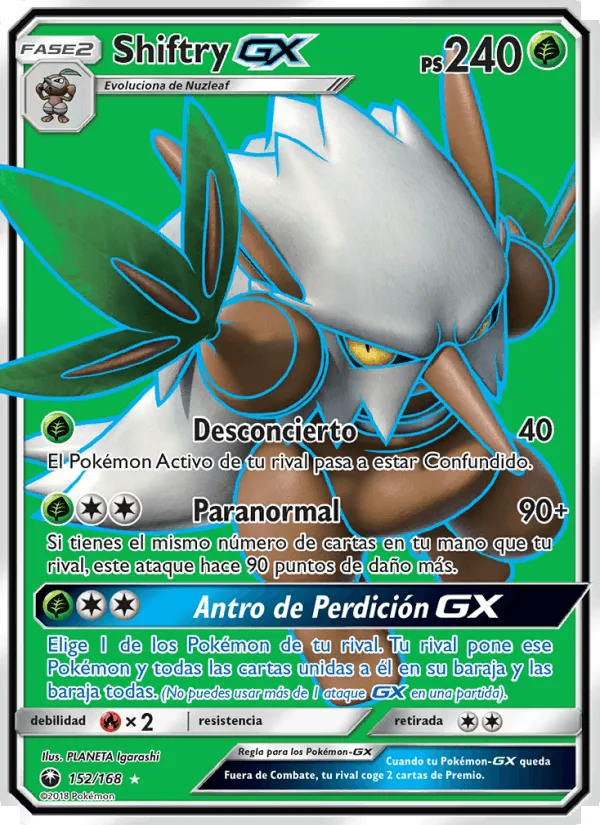 Shiftry GX · Tormenta Celestial 152/168
