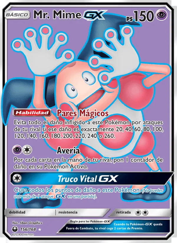 Mr. Mime GX · Tormenta Celestial 156/168