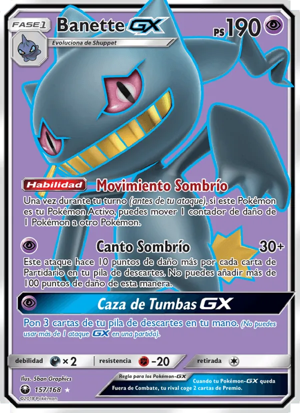Banette GX · Tormenta Celestial 157/168