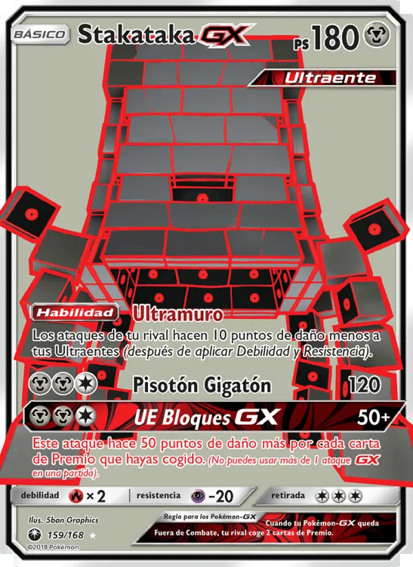 Stakataka GX · Tormenta Celestial 159/168