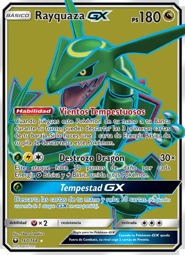 Rayquaza GX · Tormenta Celestial 160/168