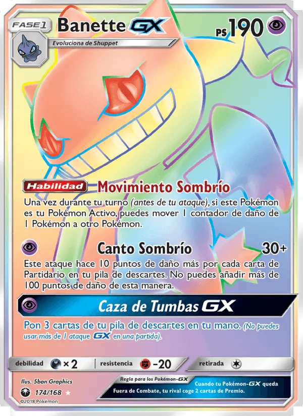 Banette GX · Tormenta Celestial 174/168