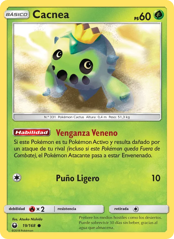 Cacnea · Tormenta Celestial 19/168