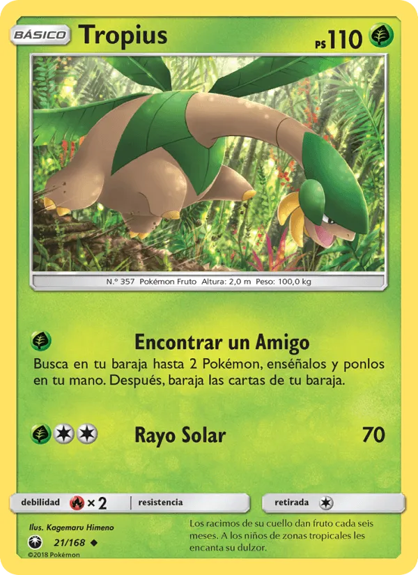 Tropius · Tormenta Celestial 21/168