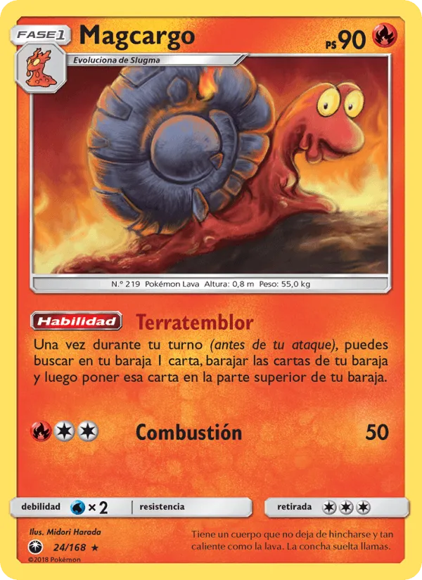 Magcargo · Tormenta Celestial 24/168