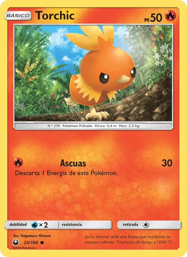 Torchic · Tormenta Celestial 25/168