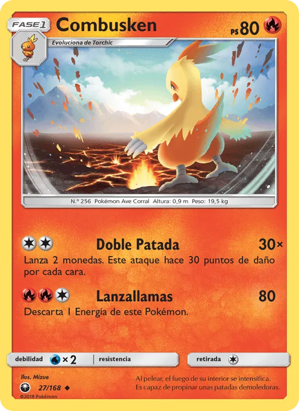 Combusken · Tormenta Celestial 27/168