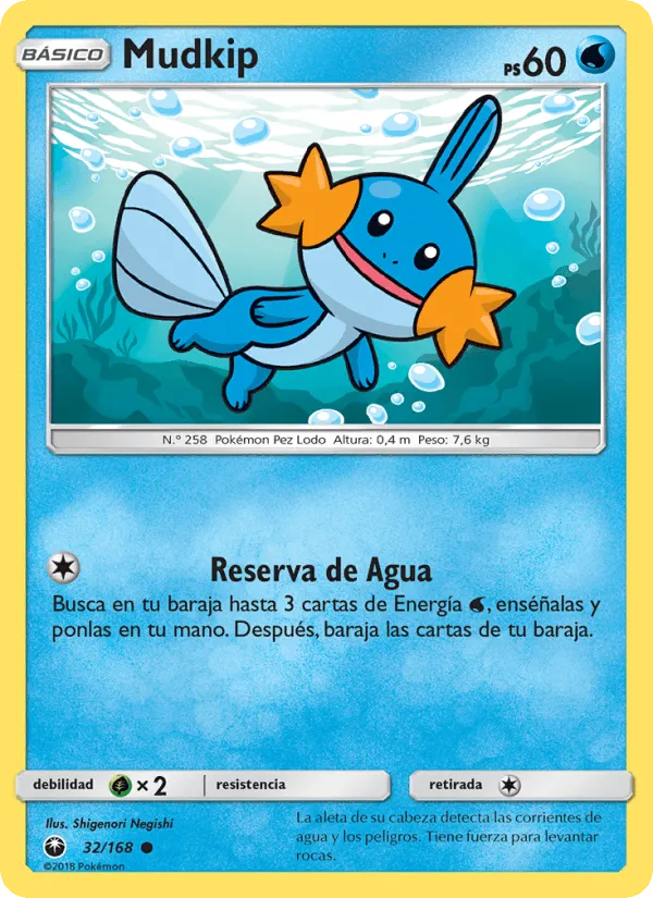Mudkip · Tormenta Celestial 32/168