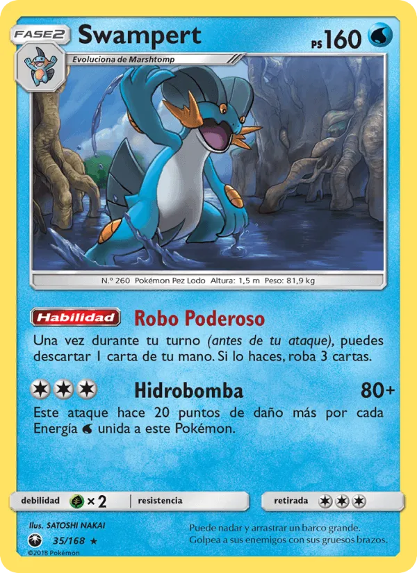 Swampert · Tormenta Celestial 35/168