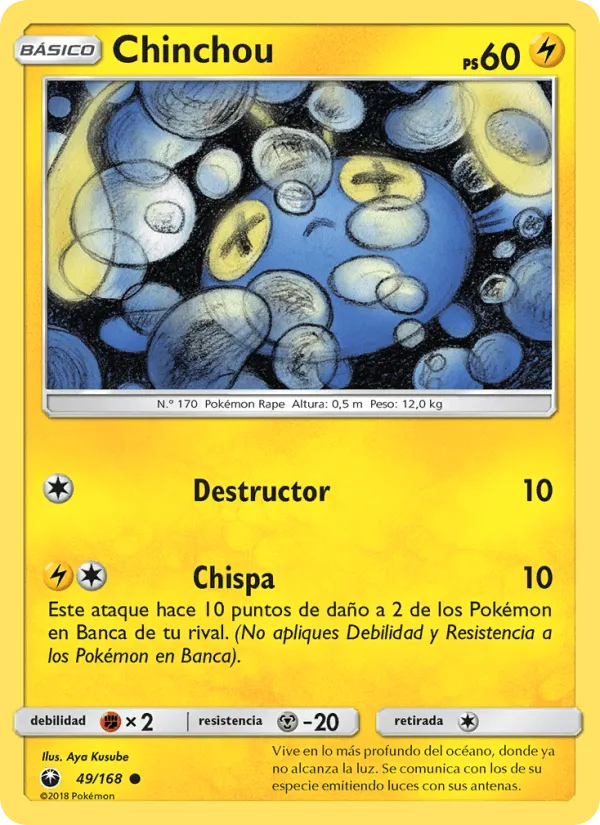 Chinchou · Tormenta Celestial 49/168