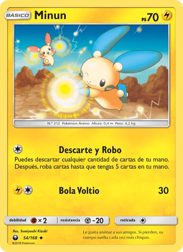 Minun · Tormenta Celestial 54/168