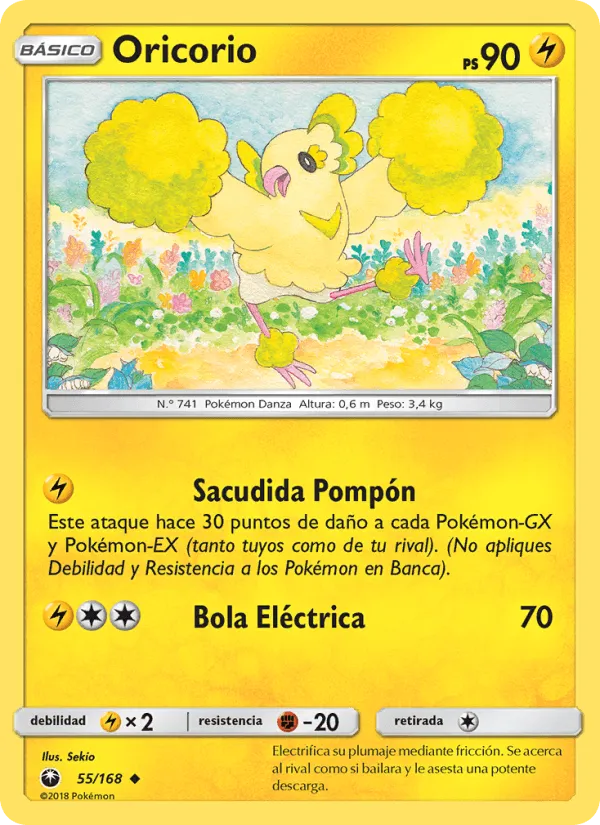 Oricorio · Tormenta Celestial 55/168