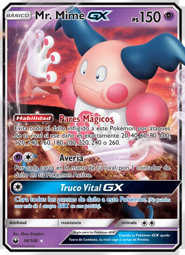 Mr. Mime GX · Tormenta Celestial 56/168