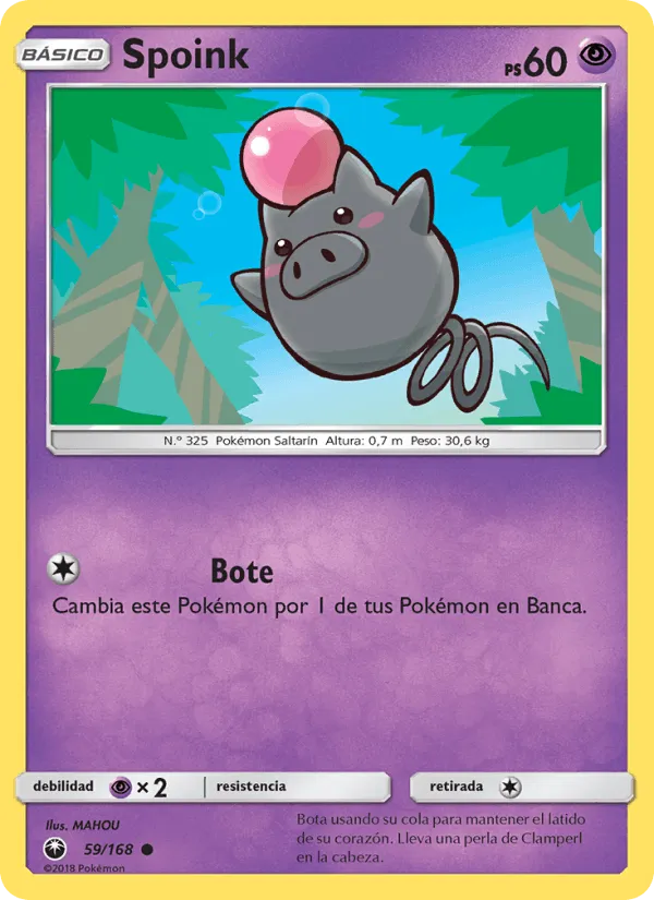 Spoink · Tormenta Celestial 59/168