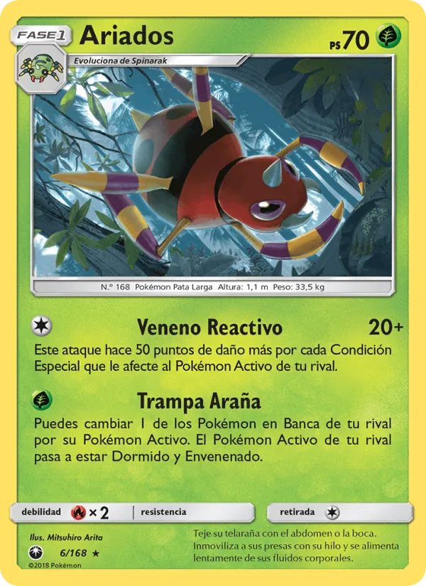 Ariados · Tormenta Celestial 6/168
