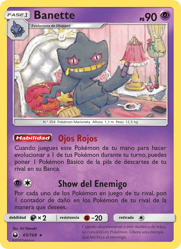 Banette · Tormenta Celestial 65/168