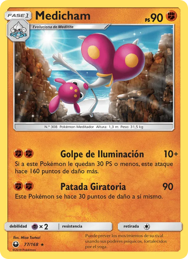 Medicham · Tormenta Celestial 77/168