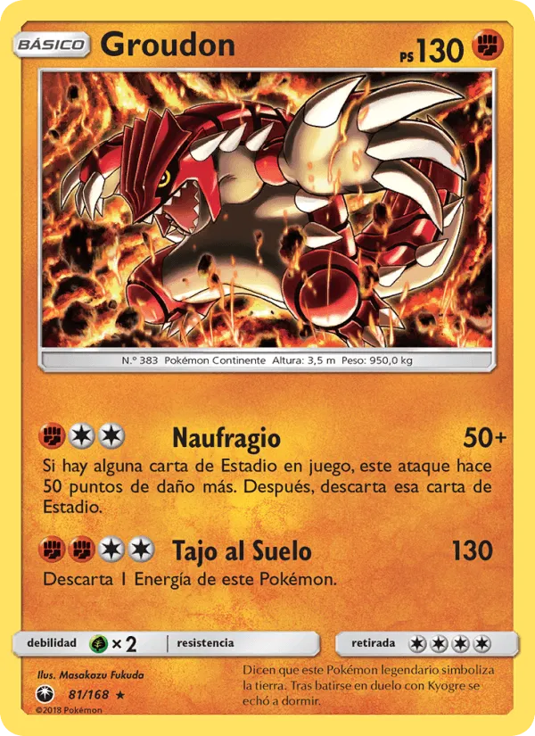Groudon · Tormenta Celestial 81/168
