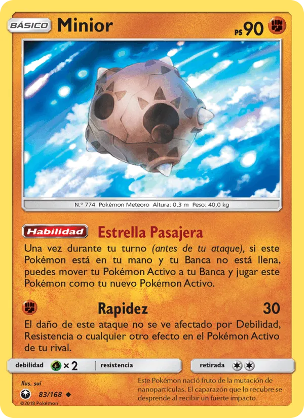 Minior · Tormenta Celestial 83/168