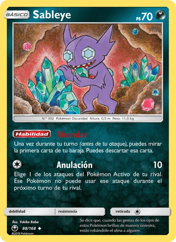 Sableye · Tormenta Celestial 88/168