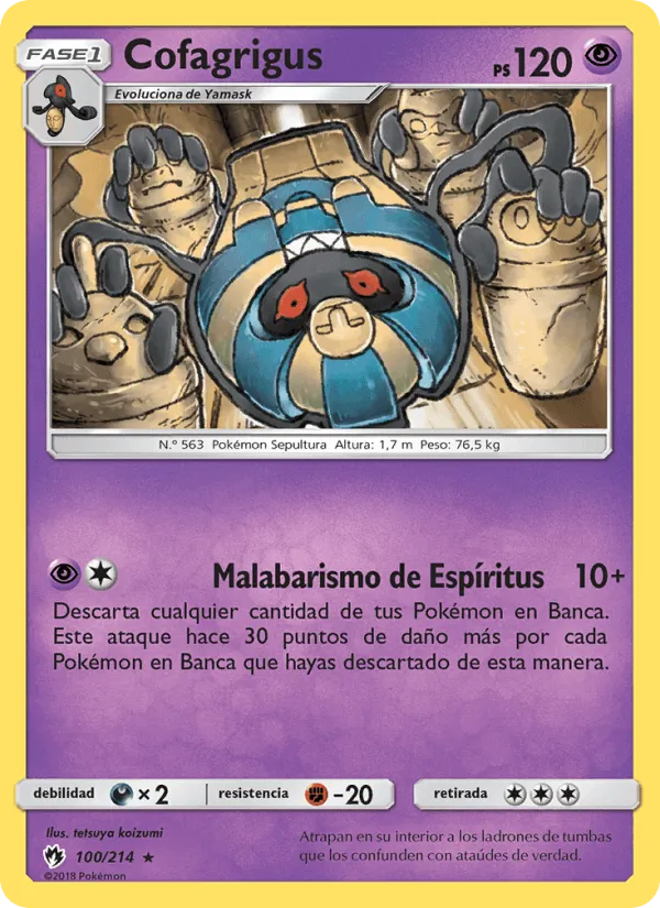 Cofagrigus · Truenos Perdidos 100/214