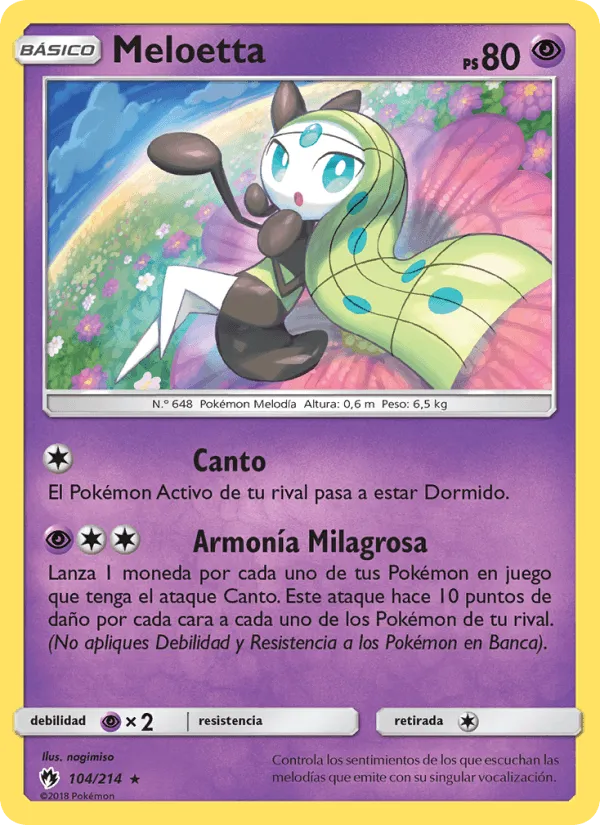 Meloetta · Truenos Perdidos 104/214