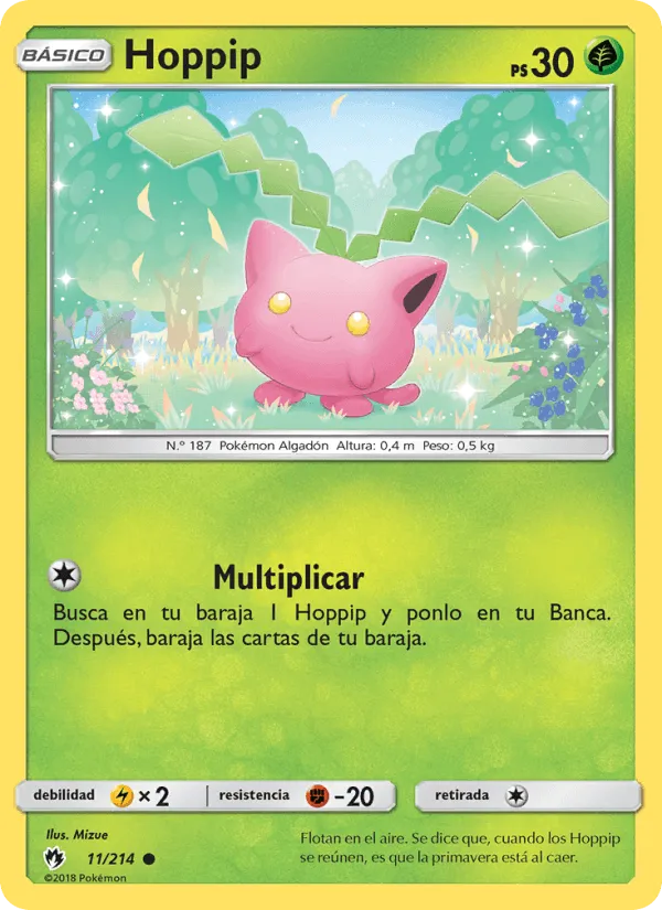 Hoppip · Truenos Perdidos 11/214