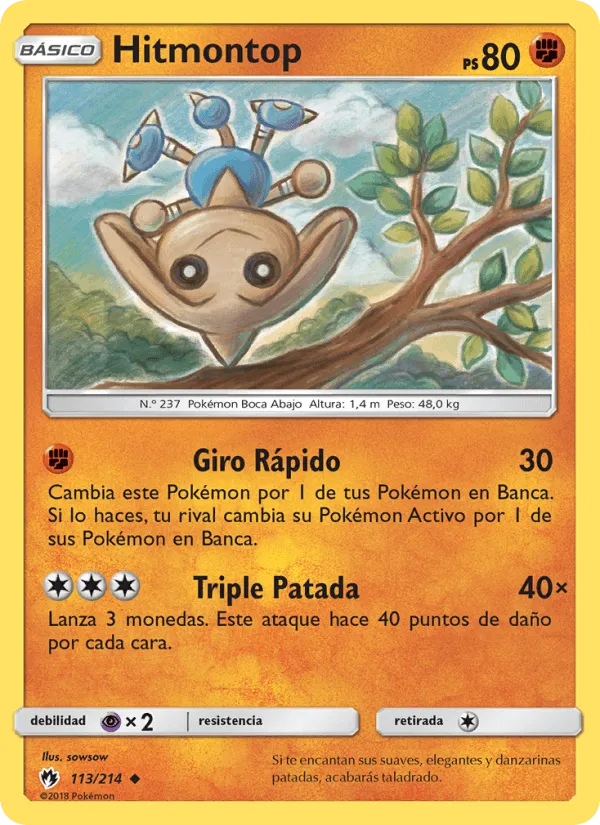 Hitmontop · Truenos Perdidos 113/214