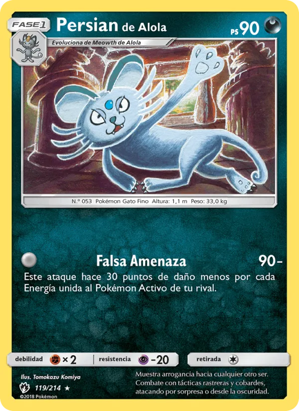 Persian de Alola · Truenos Perdidos 119/214