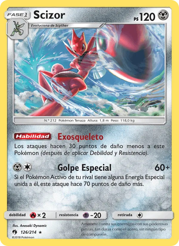 Scizor · Truenos Perdidos 126/214