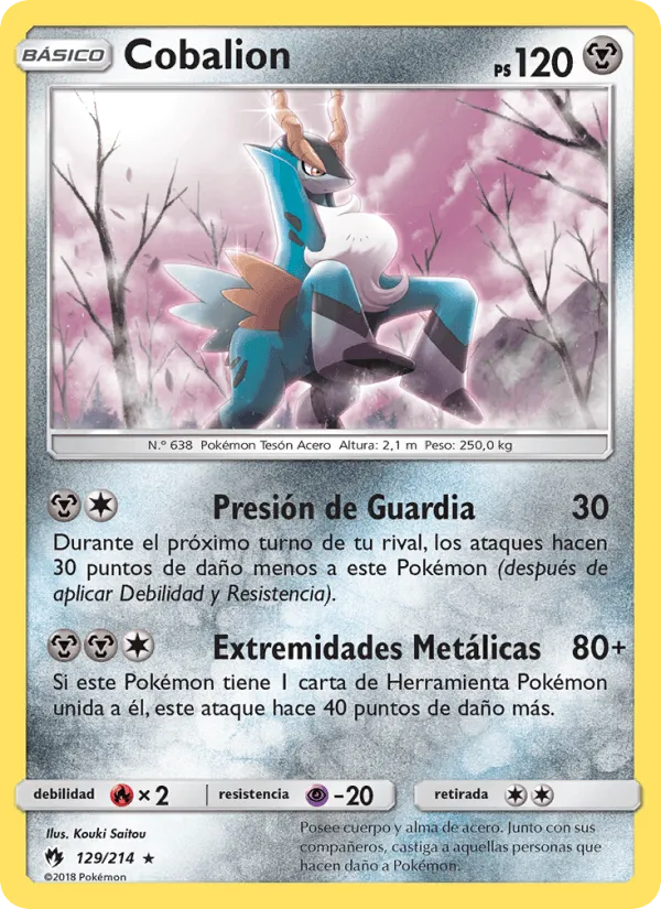 Cobalion · Truenos Perdidos 129/214
