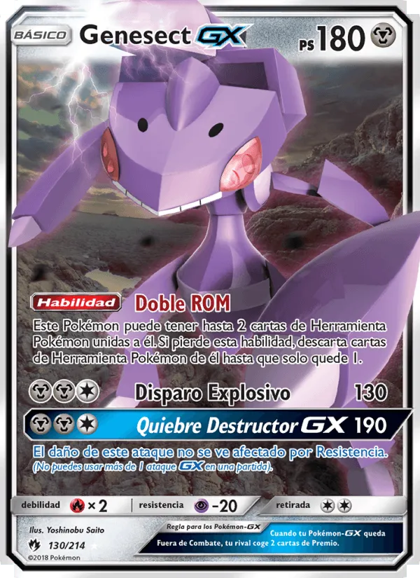 Genesect GX · Truenos Perdidos 130/214