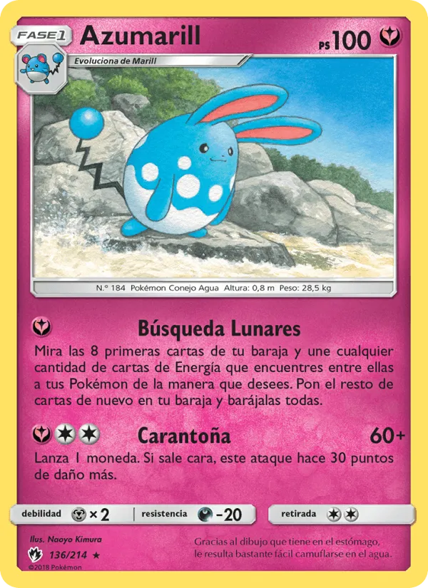 Azumarill · Truenos Perdidos 136/214