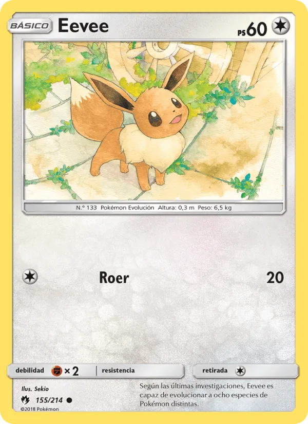 Eevee · Truenos Perdidos 155/214