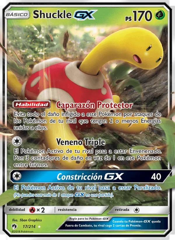 Shuckle GX · Truenos Perdidos 17/214