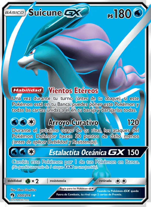 Suicune GX · Truenos Perdidos 200/214