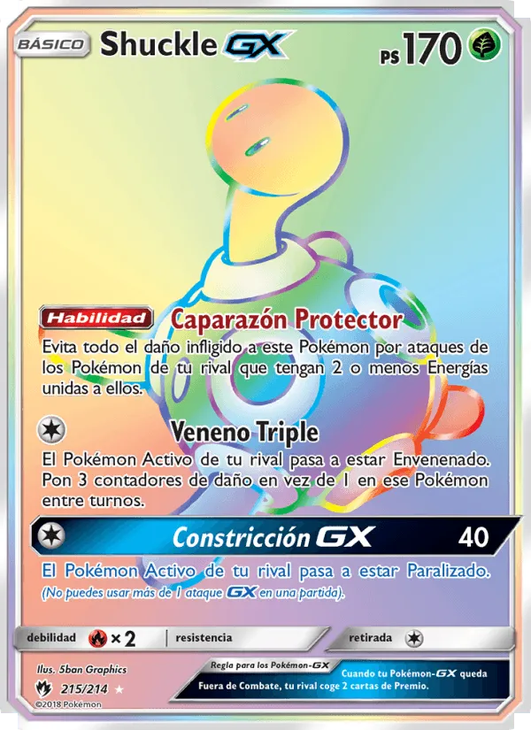 Shuckle GX · Truenos Perdidos 215/214