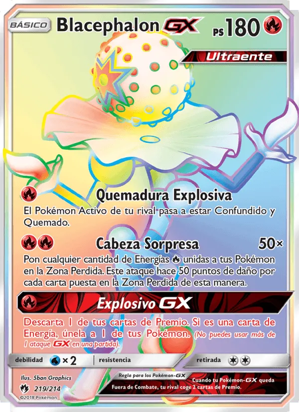 Blacephalon GX · Truenos Perdidos 219/214