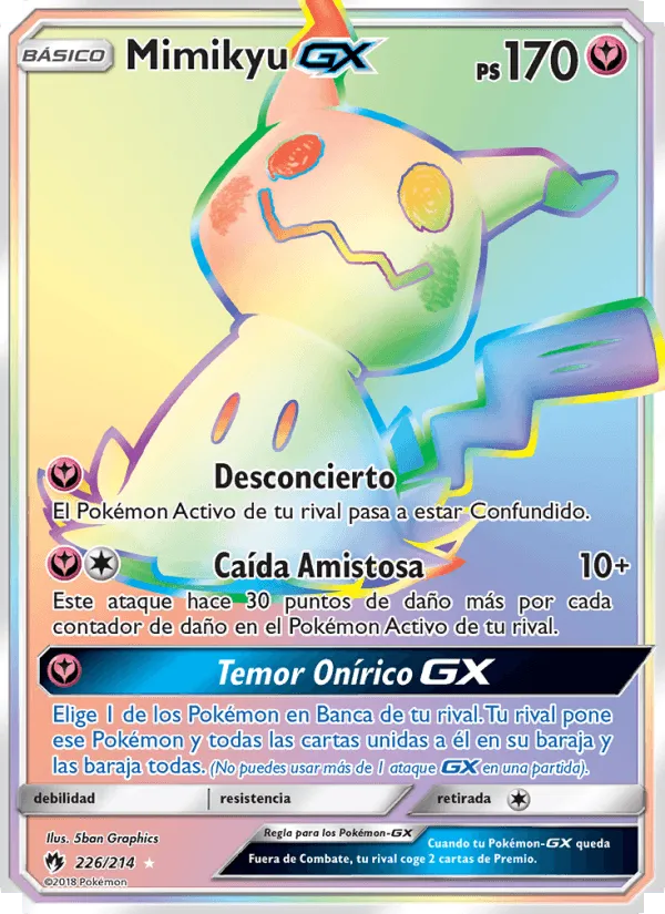 Mimikyu GX · Truenos Perdidos 226/214