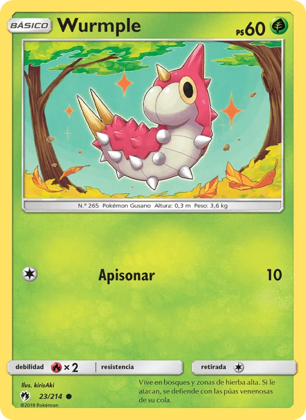 Wurmple · Truenos Perdidos 23/214