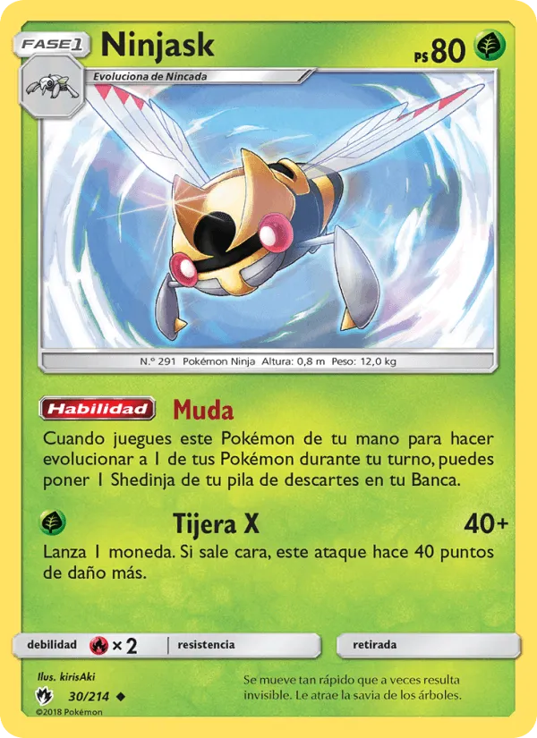 Ninjask · Truenos Perdidos 30/214