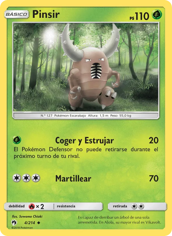 Pinsir · Truenos Perdidos 4/214