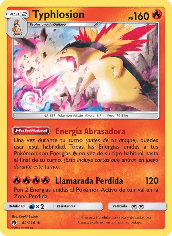 Typhlosion · Truenos Perdidos 42/214